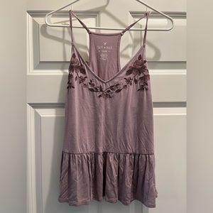 American eagle soft and sexy embroidered flowy tank